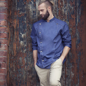 Męska kucharska bluza Jeans-Style - JM 24 - obrazek 1