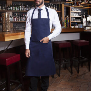 BLS 5 - Fartuch kucharski Basic 75 x 90 cm z kieszenią i klamerką - obrazek 1