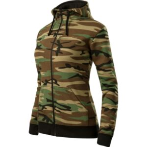 Camo Zipper - Bluza damska - obrazek 4
