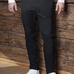 Męskie spodnie z 5 kieszeniami Classic-Stretch, z ekologicznego materiału - HM 12 - obrazek 1