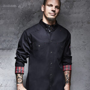 Męska kucharska koszula Button-Down ROCK CHEF®-Stage2 - RCJM 16 - obrazek 1